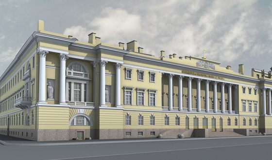 Библиотека имени Ельцина построена в стиле ампир Библиотека имени Ельцина построена в стиле ампир