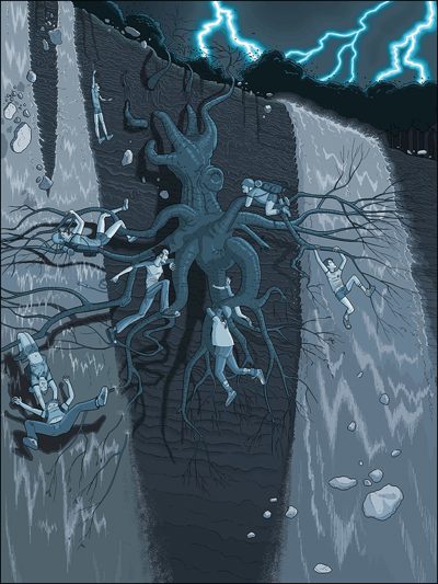 Иллюстрация к книге «Camp Redblood and the Essential Revenge» Иллюстрация к книге «Camp Redblood and the Essential Revenge»