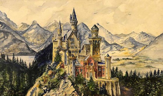 Замок Нойшвайнштайн. Автор - А. Гитлер Замок Нойшвайнштайн. Автор - А. Гитлер