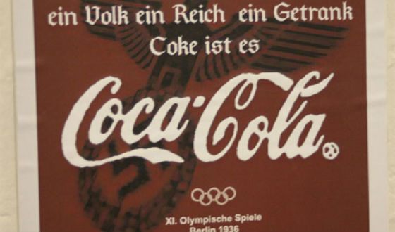 Реклама фирмы «Coca-Cola» на Олимпиаде в Берлине 1936 года