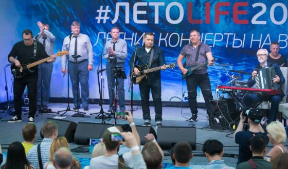Фото с концерта «Любэ» (2017 год)