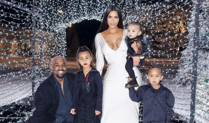 Ким Кардашьян, Канье Уэст и трое их старших детей