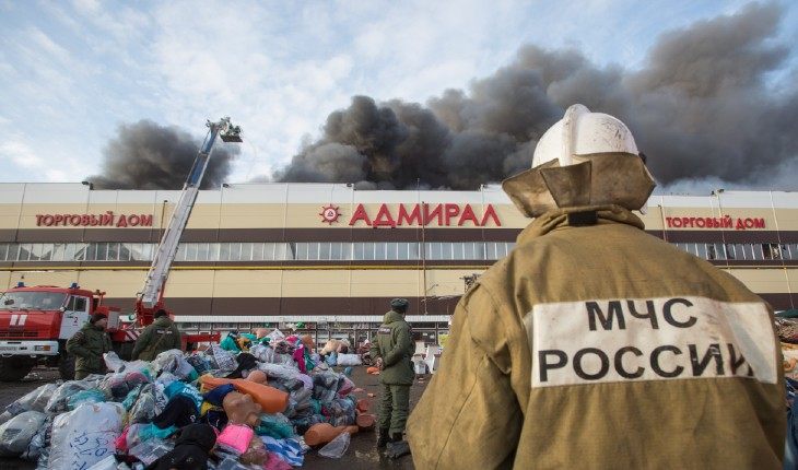 Причиной возгорания в «Адмирале» стало неосторожное обращение с газовой горелкой