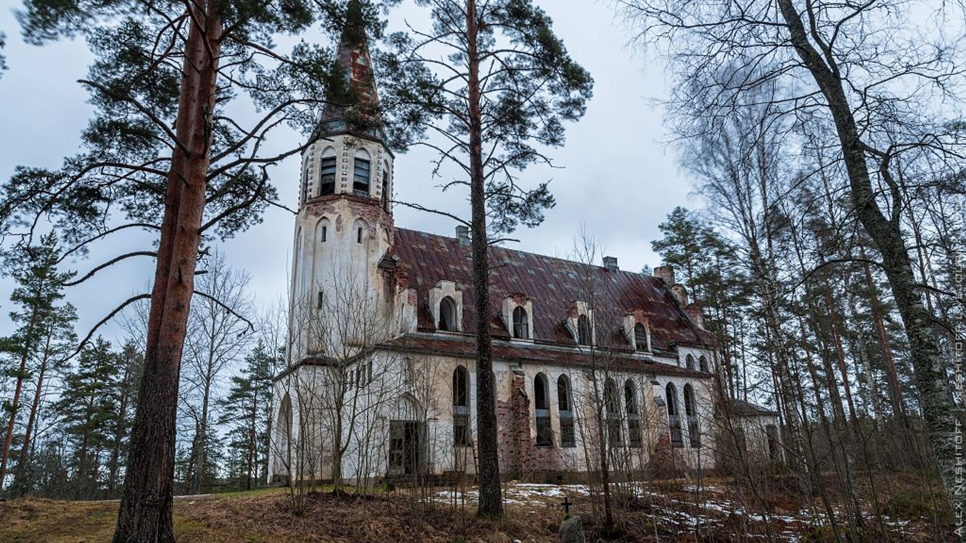 Лютеранская кирха в Лумивааре