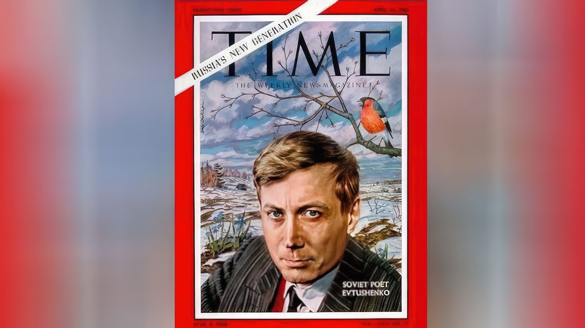 Евгений Евтушенко на обложке журнала Time, 1962 год