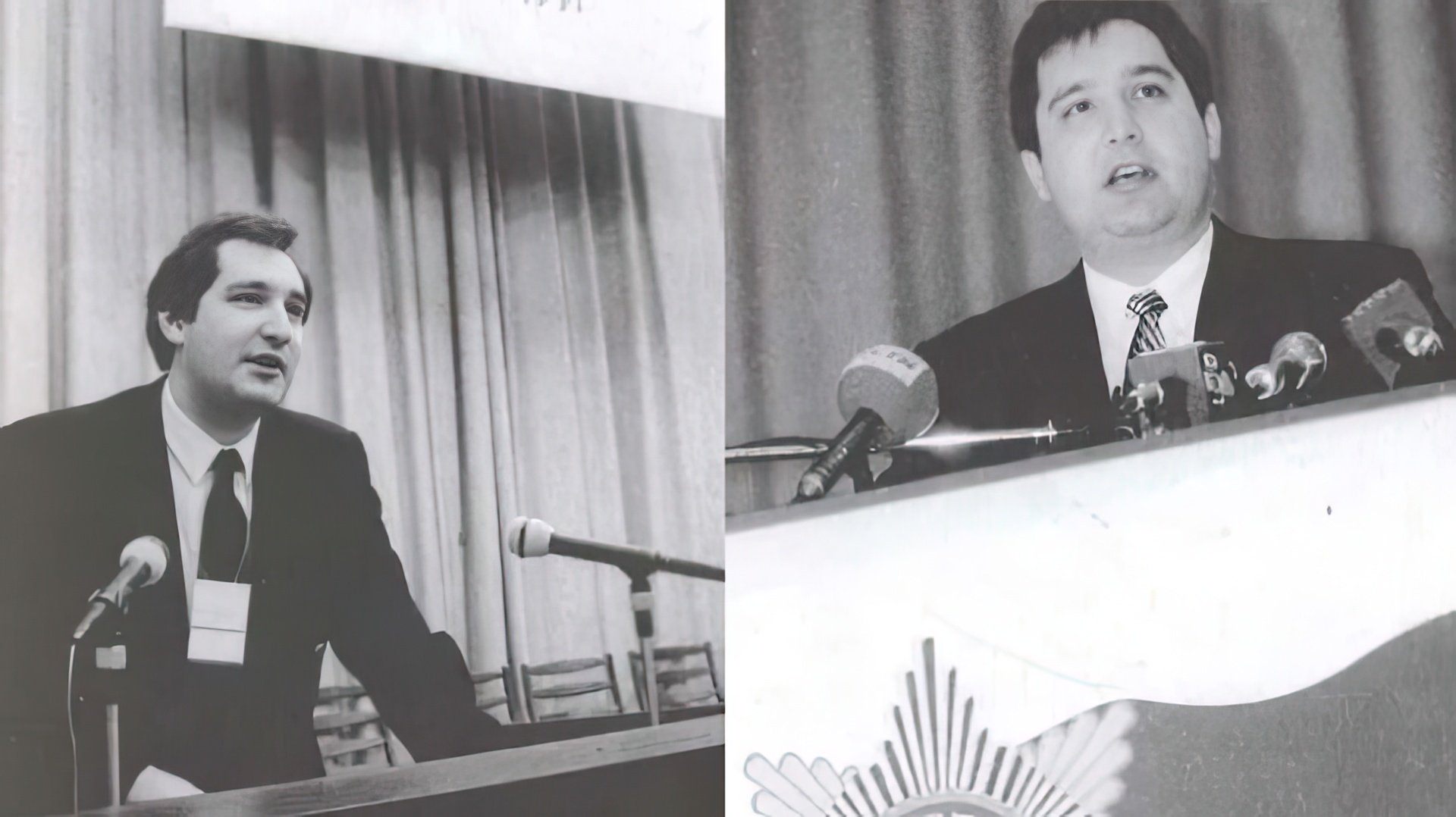 Дмитрий Рогозин на Конгрессе молодых политических лидеров (1991)