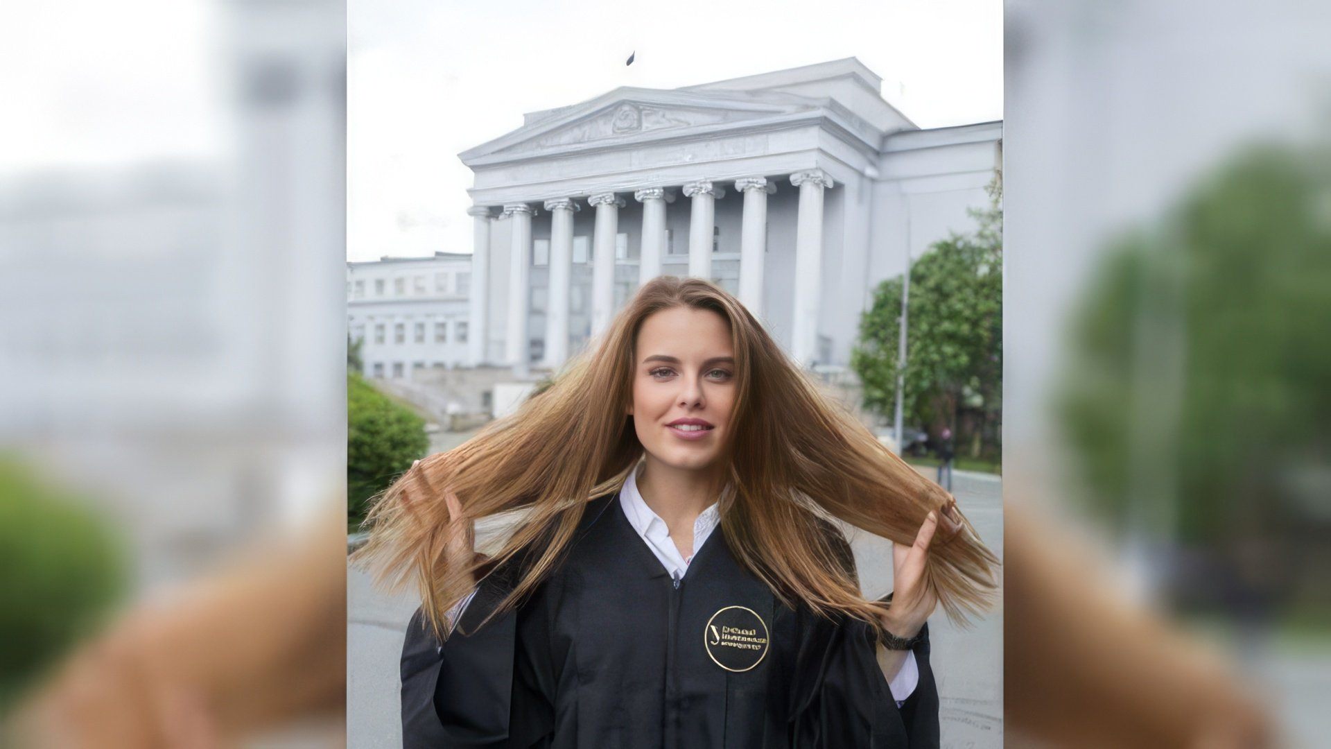 Дарья Клюкина на выпускном в университете (2017 год)