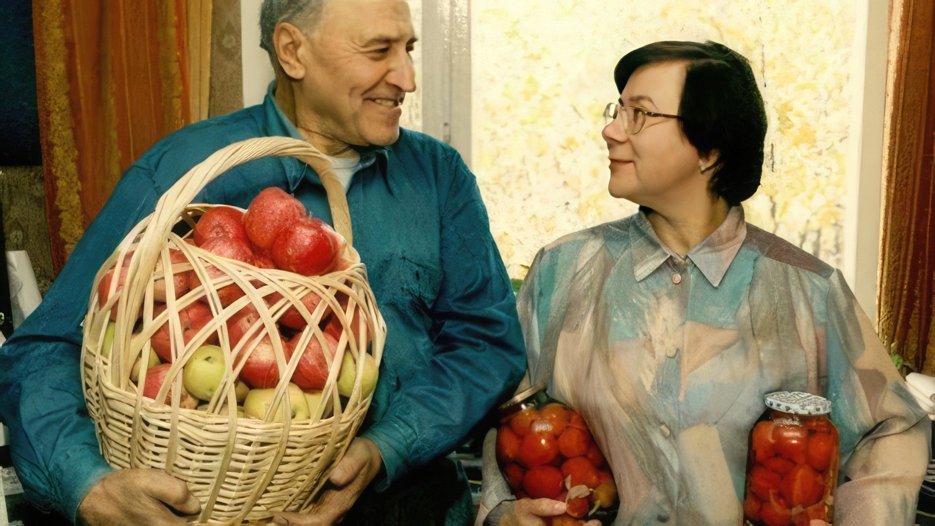 Николай Дроздов с женой