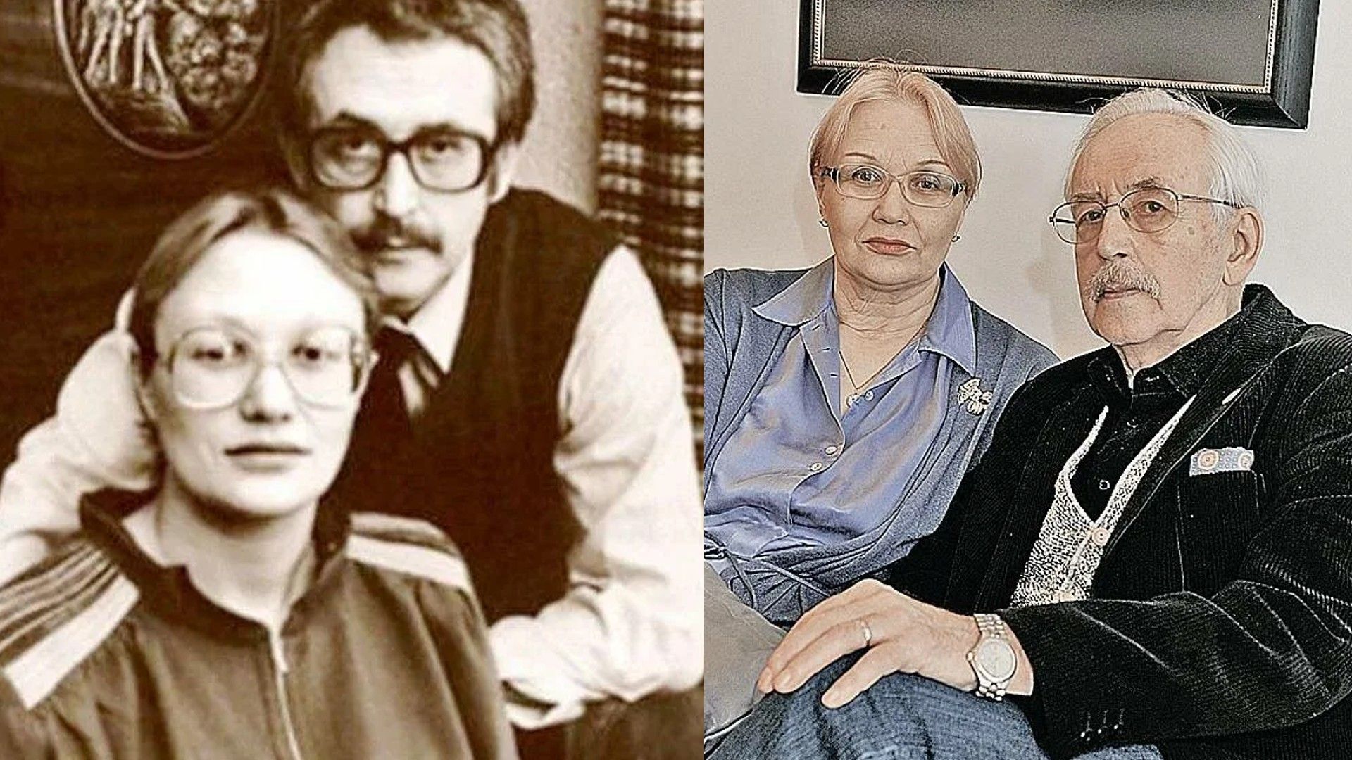 Василий Ливанов и его вторая жена Елена