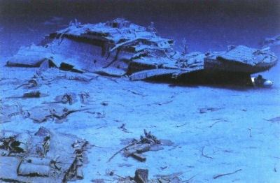 Останки корабля покоятся на дне Атлантического океана Останки корабля покоятся на дне Атлантического океана