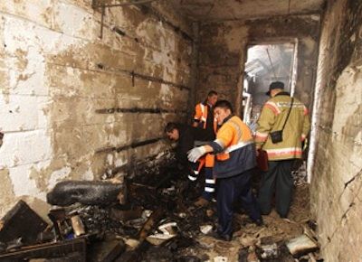 Пожар уничтожил квартиру Алибасова Пожар уничтожил квартиру Алибасова
