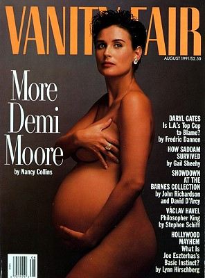 Беременная Деми Мур на обложке Vanity Fair (1991) Беременная Деми Мур на обложке Vanity Fair (1991)