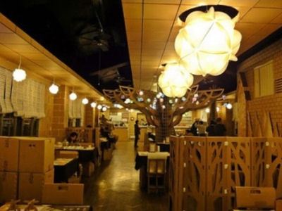 Картонный ресторан