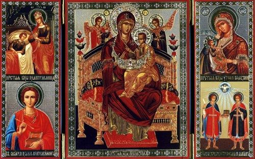 Икона Божией Матери - Всецарица. Икона Божией Матери - Всецарица.