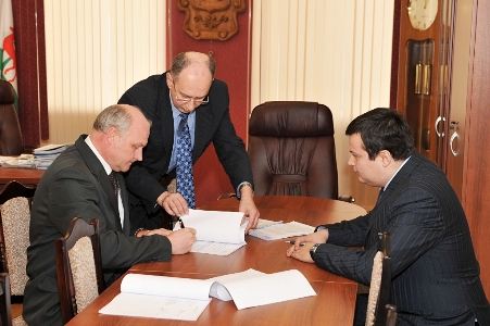 Подписание договора с ОАО Куриное царство