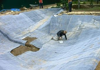 Укладка бентомата по дну водохранилища Укладка бентомата по дну водохранилища
