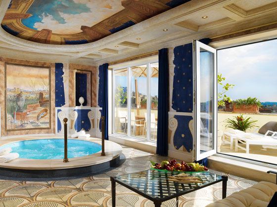 Отель Westin Excelsior, Villa La Cupola Suite - самый дорогой отель в Риме Отель Westin Excelsior, Villa La Cupola Suite - самый дорогой отель в Риме