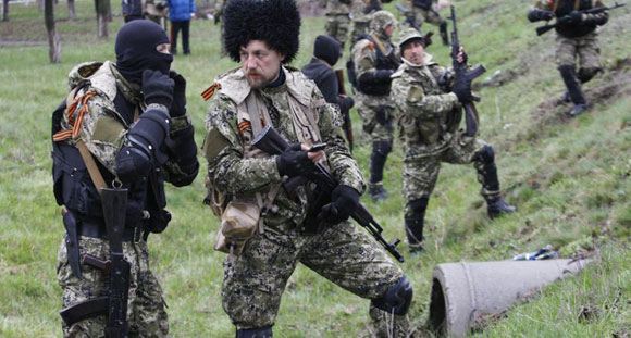 У Славянска снова начался бой У Славянска снова начался бой