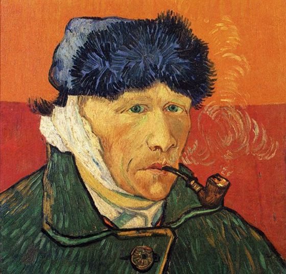 Одна из самых дорогих картин художников - Автопортрет с отрезанным ухом и трубкой Одна из самых дорогих картин художников - Автопортрет с отрезанным ухом и трубкой