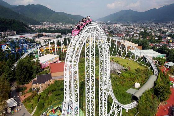 Fuji-Q Highland, Dodonpa американские горки с наибольшим ускорением Fuji-Q Highland, Dodonpa американские горки с наибольшим ускорением