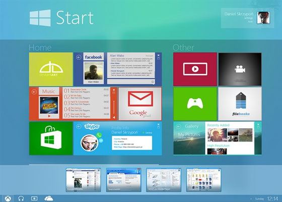 Занавес Windows 9 Threshold слегка приоткрыт