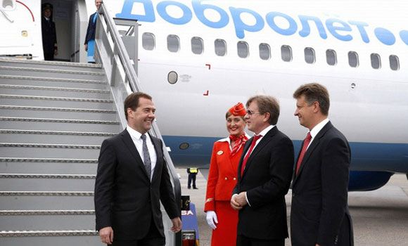 Медведев дает старт полетам «Добролета» Медведев дает старт полетам «Добролета»