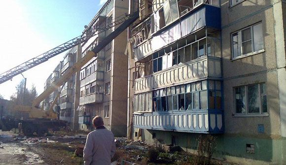 Разбор завалов на месте взрыва в Данкове Разбор завалов на месте взрыва в Данкове