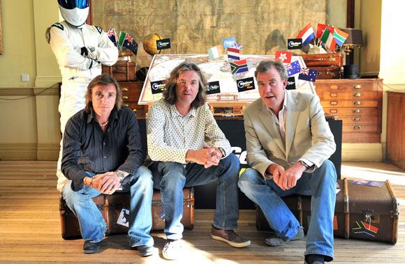 Ведущие Top Gear Джеймс Мэй, Ричард Хаммонд и Джереми Кларксон Ведущие Top Gear Джеймс Мэй, Ричард Хаммонд и Джереми Кларксон