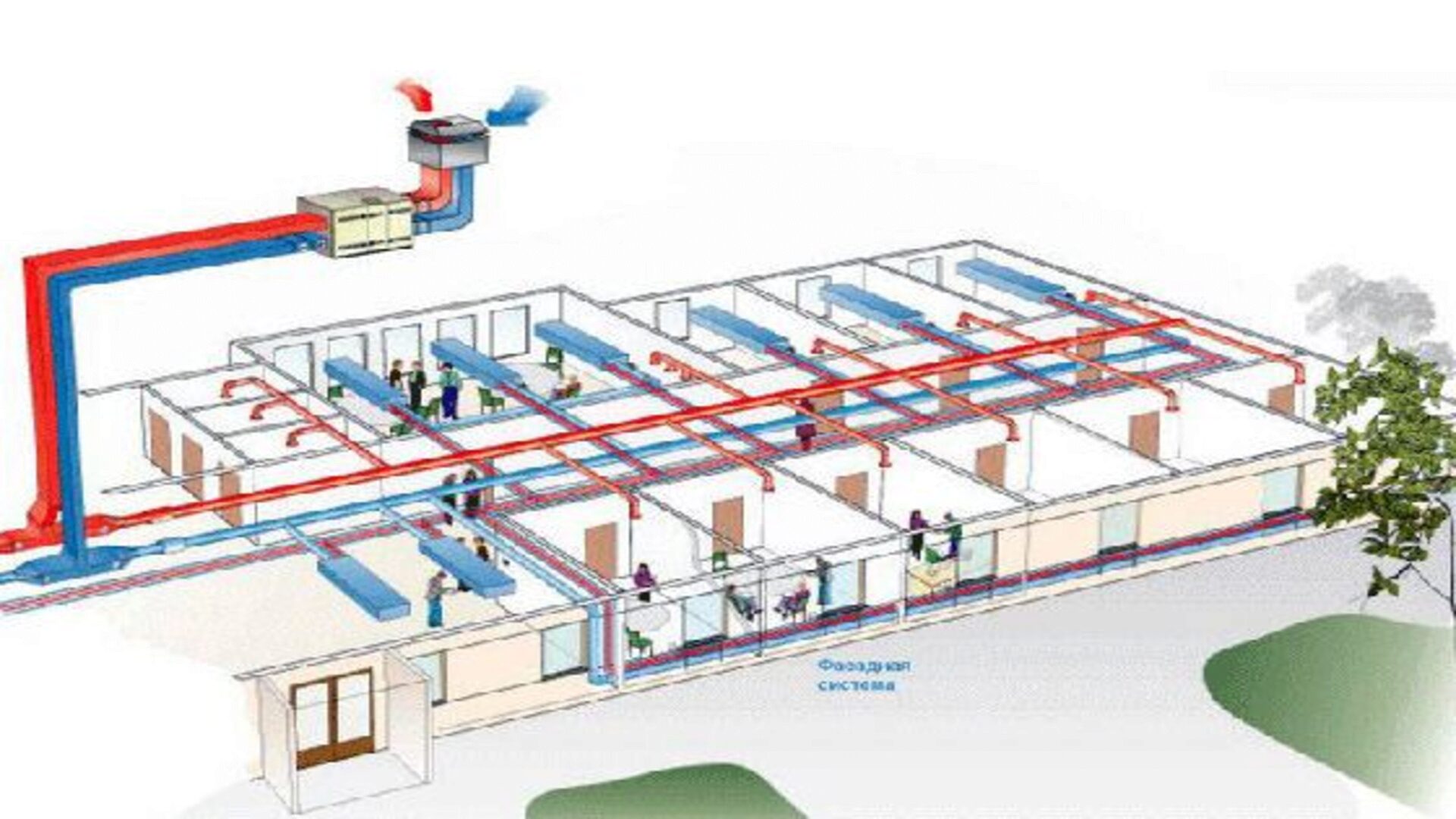 Схема вентиляции офисного здания
