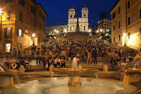 Испанская лестница в Риме Испанская лестница в Риме