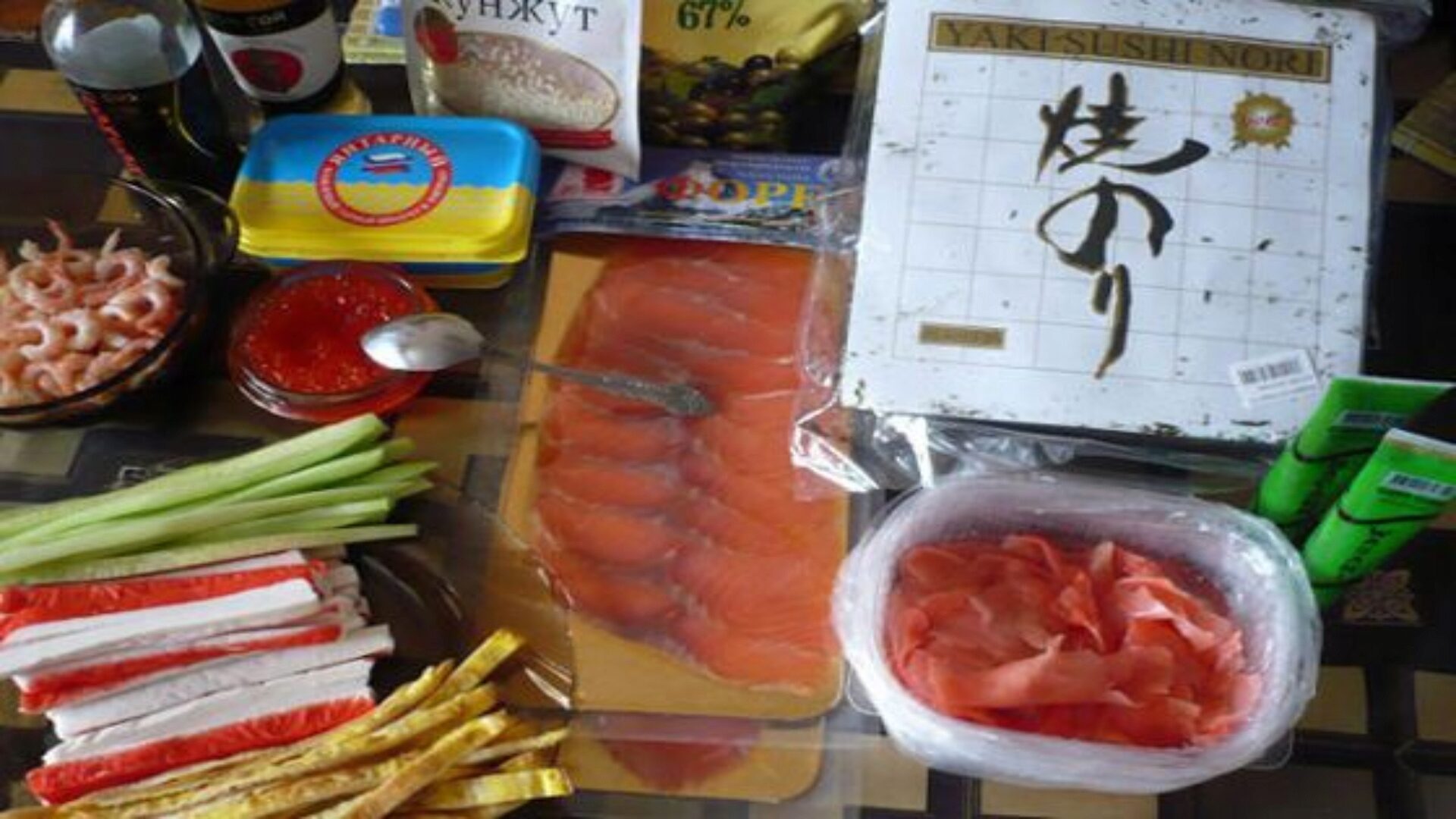 Продукты для приготовления роллов Продукты для приготовления роллов