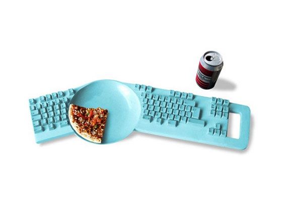 Клавиатура Keyboard Plate для любителей потрапезничать за компьютером Клавиатура Keyboard Plate для любителей потрапезничать за компьютером