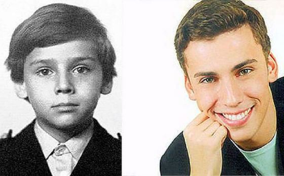 Максим Галкин в детстве и сейчас