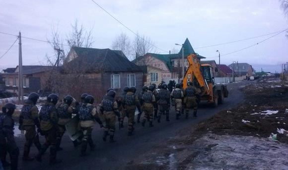 В Плеханово стягивается ОМОн