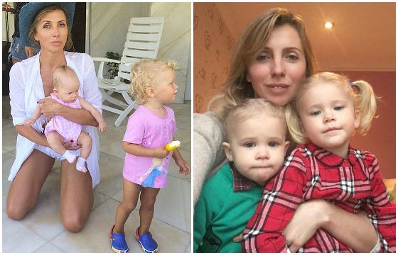 Светлана Бондарчук с внучками Марго и Верой Светлана Бондарчук с внучками Марго и Верой