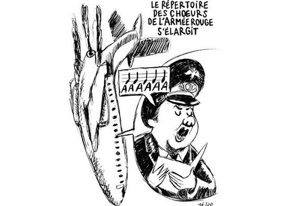 Charlie Hebdo: «Репертуар хора Красной армии расширяется» Charlie Hebdo: «Репертуар хора Красной армии расширяется»